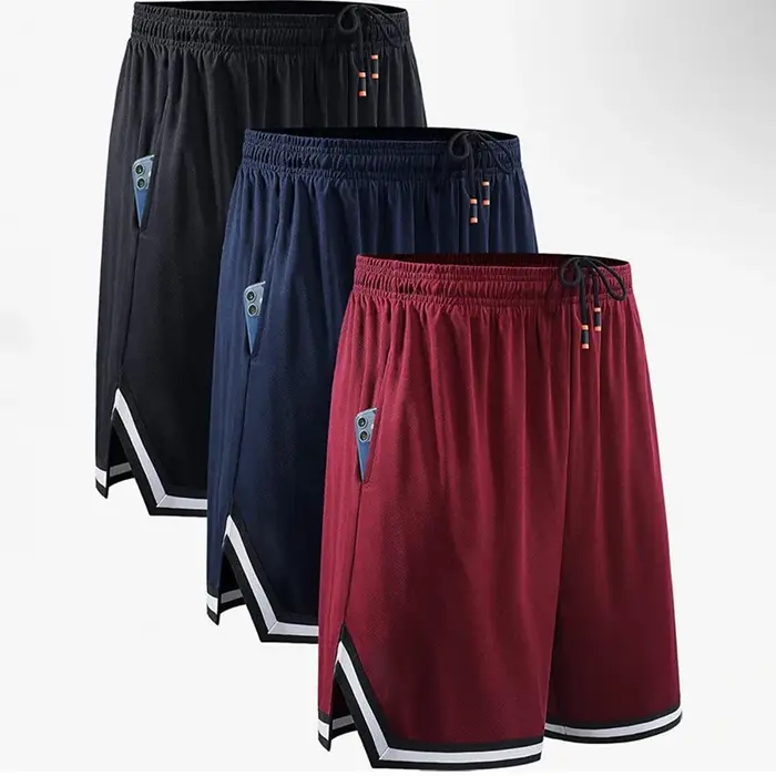 Shorts de basket-ball pour hommes, vêtements de sport d'été, survêtement, fitness, entraînement, jogging, course, pantalon court, polyester, ajustement parfait, occasions multiples