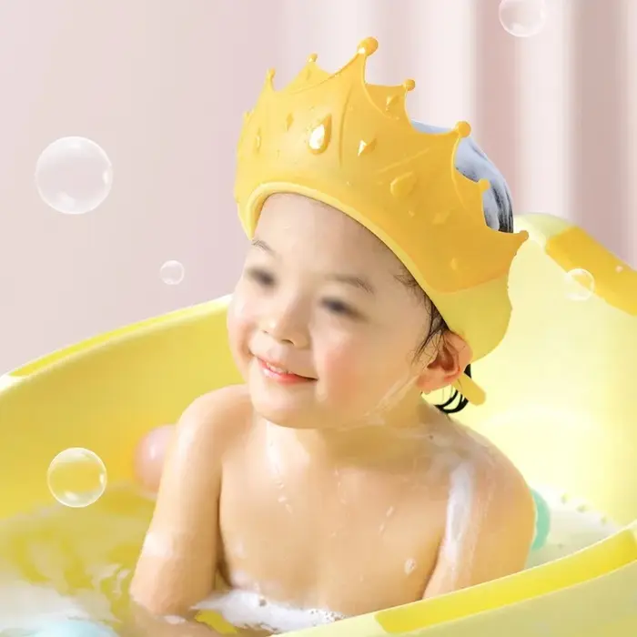 Bonnet de douche imperméable pour bébé, chapeau de shampoing pour enfants, protection des oreilles e
