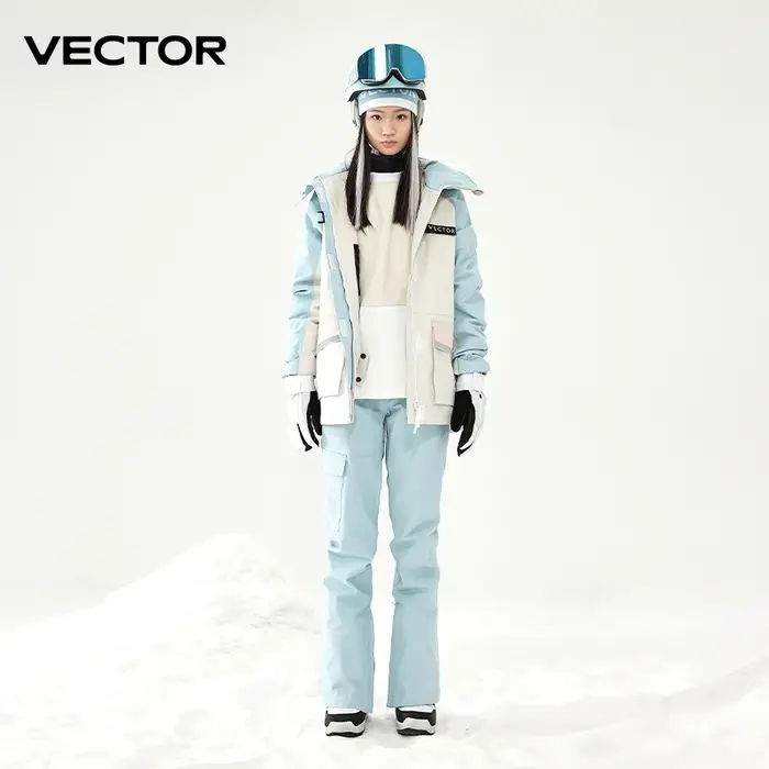 VECTOR ensemble de combinaison de Ski femmes homme hiver femmes vestes et pantalons chaud imperméabl