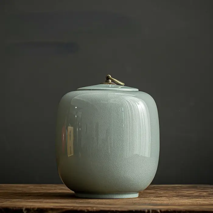 Urne pour animaux de compagnie de grande taille Urnes en céramique de crémation colossale, conteneur