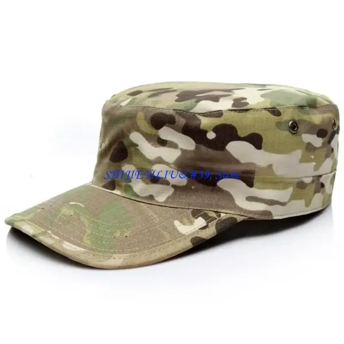 E21F – chapeau seau vert réglable, Design décontracté, chapeau ventilé pour randonnée Camping printe