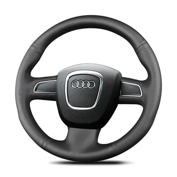 Juste de volant de voiture en similicuir PU pour Audi, A4, S4, 2005-2012, Horizon Dock, A8, S8, 2007