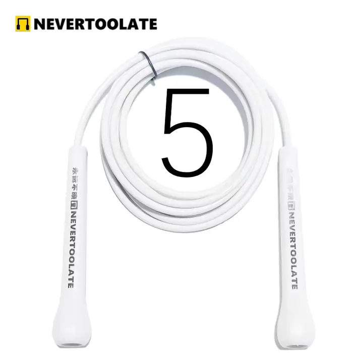NEVERTOOLATE TPU PVC 10.5FT 3.2m x 5mm PVC vitesse double sous corde à sauter tours fitness crossfit