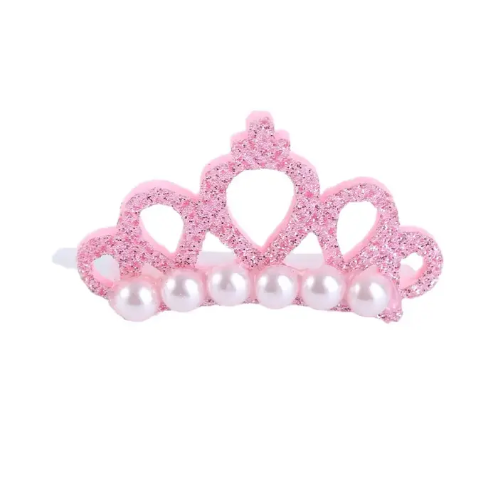 Bricolage mode avec fausse perle décor pour animaux de compagnie mignon couronne forme arcs chien ac