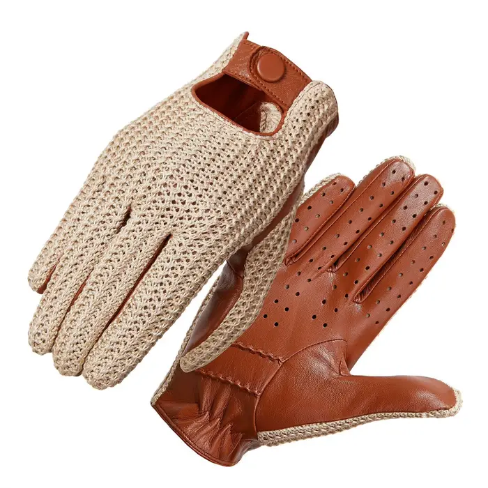 Gants à écran tactile en peau de chèvre pour hommes, conduite 03/Hurcycling