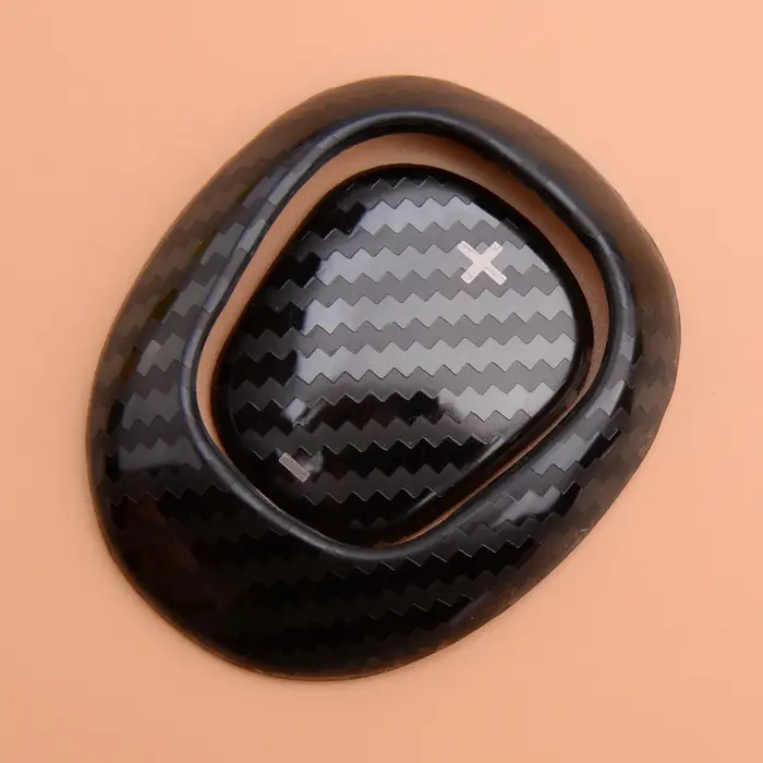 Pommeau de levier de vitesse en Fiber de carbone pour voiture, revêtement décoratif adapté à Chevrol