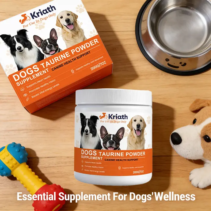 Poudre de Taurine pour Chiens : Soutient la Santé Cardiaque