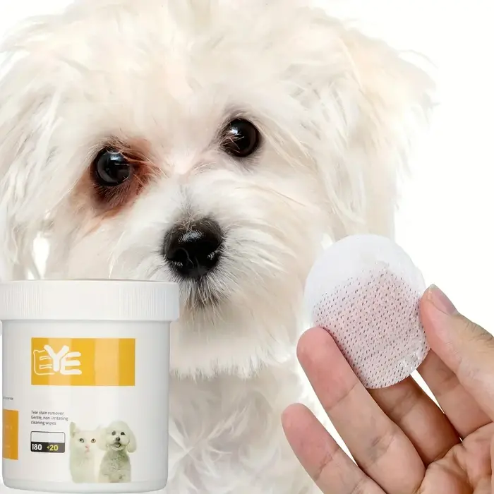 200 pièces lingettes de nettoyage des yeux pour animaux de compagnie, lingettes démaquillantes douce