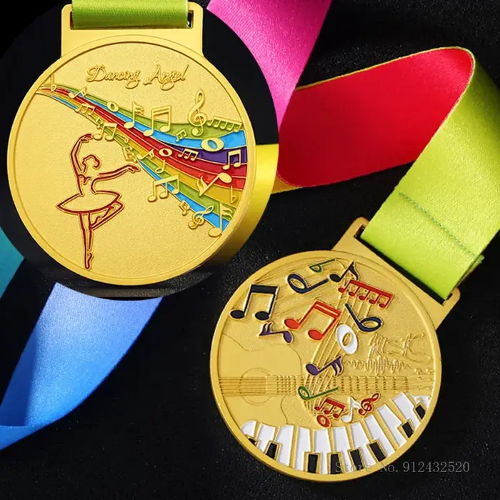 Médaille en métal avec logo personnalisé