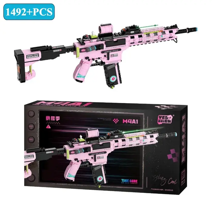 MOC militaire MP5 KSV M4A1 ARP-9 mitraillette modèle blocs de construction arme à monter soi-même Micro briques jouet enfant garçon cadeau de noël