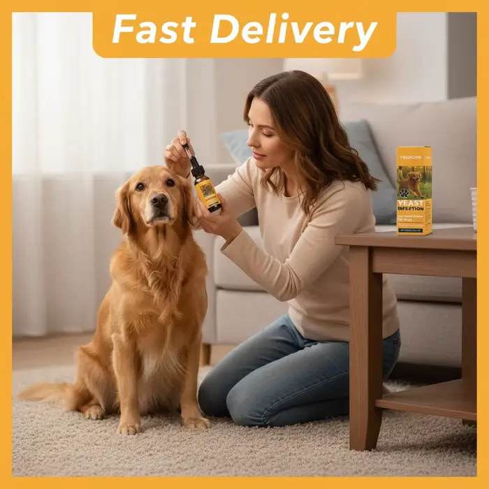Gouttes pour les oreilles de chien 60 ml : Soulagent les démangeaisons, réduisent les pellicules et 