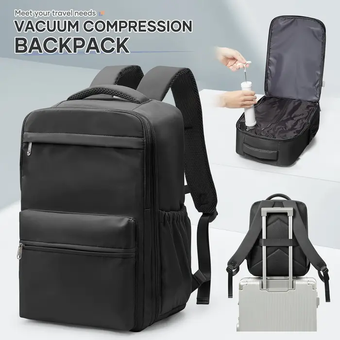 Compression sous vide pour sac à dos avec pompe manuelle, sac à dos de voyage approuvé Ryanair 40x30