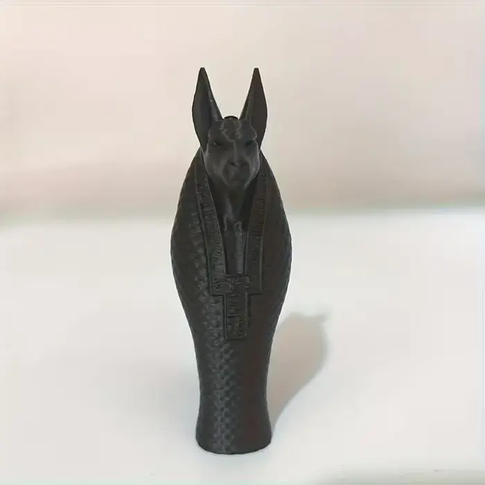 Statue d'Anubis de dieu égyptien, Sculpture de dieu gardien mystérieux égyptien antique imprimé en 3
