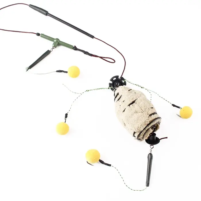 FISH KING 30-80g carpe pêche appât Cage ligne groupe haute teneur en carbone en acier métal mangeoir