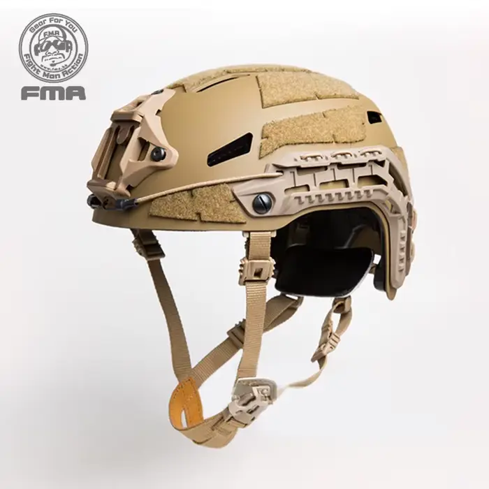 Casque tactique FMA Caiman pour chasse nocturne avec rail NVG - Équipement professionnel paintball et airsoft