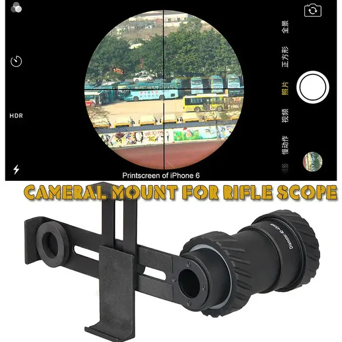 Accessoires de chasse, support de lunette de visée noir pour téléphone