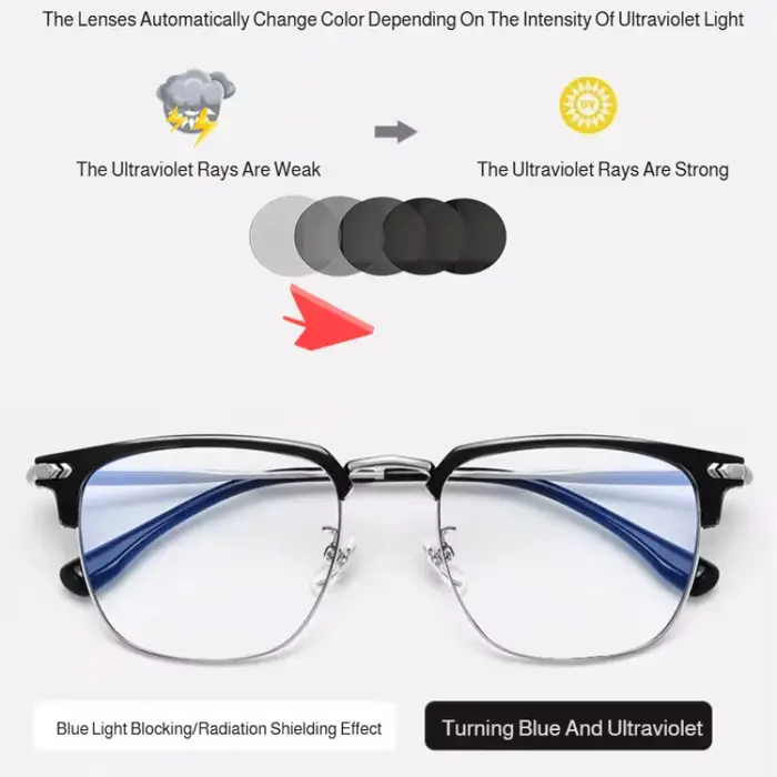 Lunettes de lecture intelligentes haute définition pour la vue de près et de loin, ajustement automa