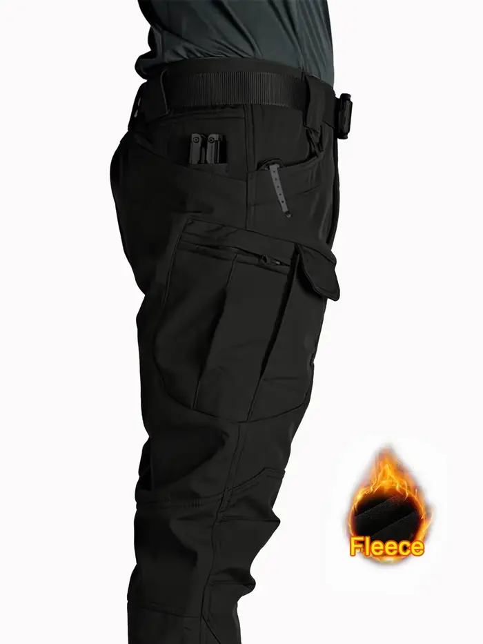 Pantalon cargo chasse droit avec rabats - Modèle 2025 confortable pour randonnée et escalade