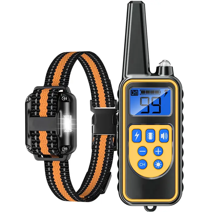 Collier de dressage pour chien avec télécommande