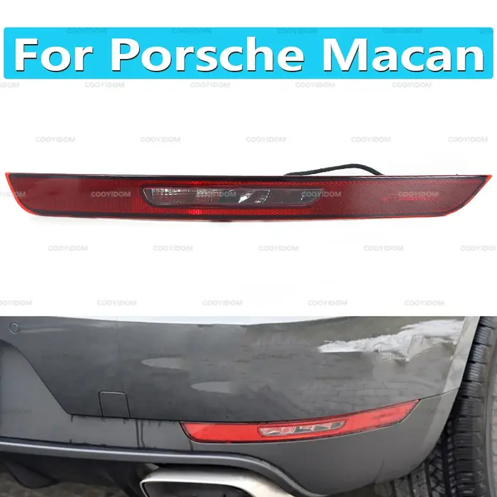 Pour Porsche Macan 2014-2020 pare-chocs arrière LED feu Stop arrière feu de recul antibrouillard feu