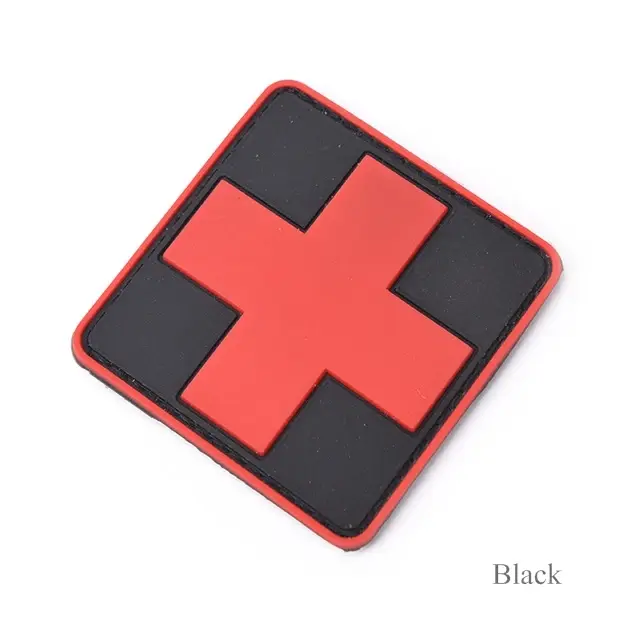 Badge en PVC avec emblème de la croix rouge, sac de premiers secours pour équipe médicale, militaire
