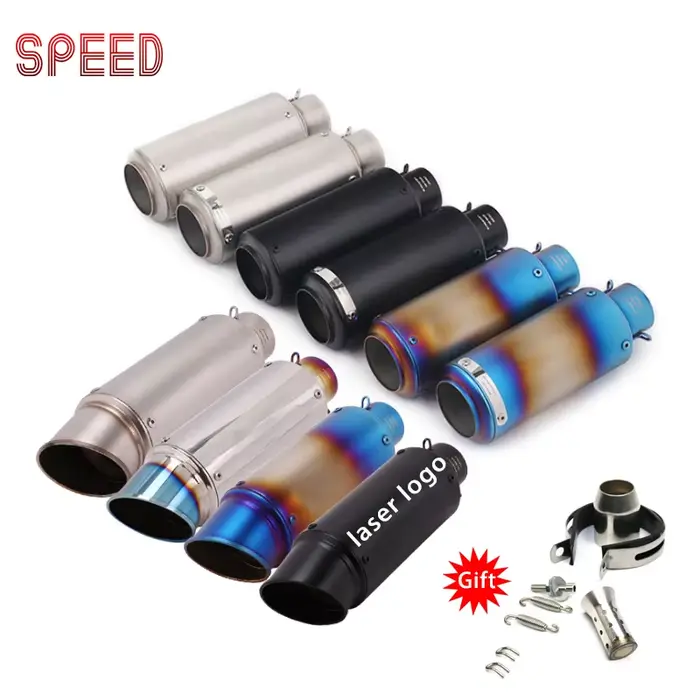 Tuyau d'échappement sc pour moto r6 racing, 51mm 60mm, adapté au silencieux micropole GP-project, éc