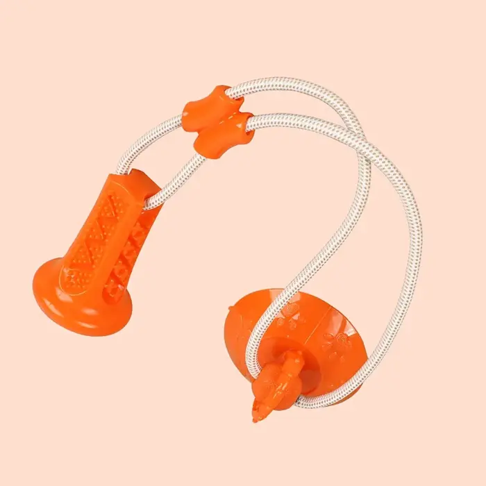 Jouet à mâcher pour chien à ventouse, jouet interactif de tirage à la corde pour mâcheurs agressifs,