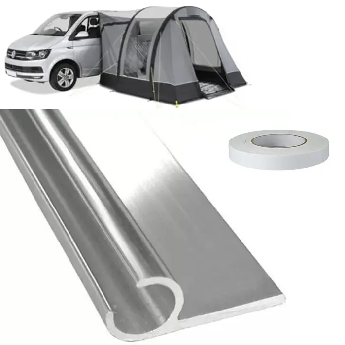 Rail de fixation pour auvent de caravane et camping-car, profil en C, bande de 8 x 0,5 m, 400 cm, av