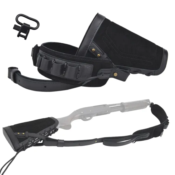 WAYNE'S DOG-Écharpe en cuir pour fusil de chasse au chlore, sans perçage, crosse de fusil de chasse,