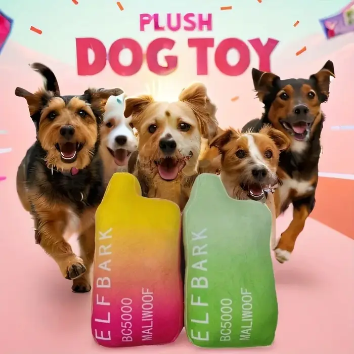 Jouet en peluche Elfbark pour chien avec couineur