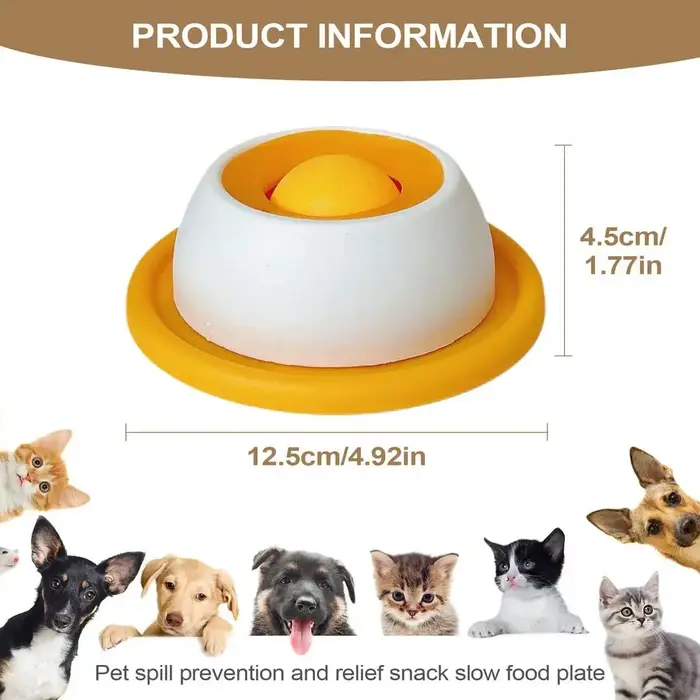 Tapis de léchage interactif pour chien, distributeur de friandises lent, jouet pour l'entraînement d