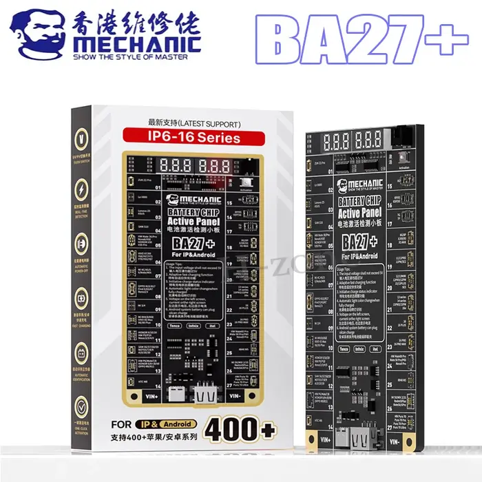 Carte de détection d'activation de batterie mécanique BA27, Charge rapide pour Xiaomi iPhone 6-16 Pr