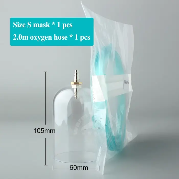 Masque à oxygène pour animaux de compagnie, chiens et chats, nez enraciné, longs intervalles d'anima