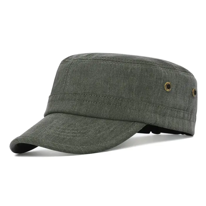 Casquette militaire en sergé de coton pour hommes et femmes