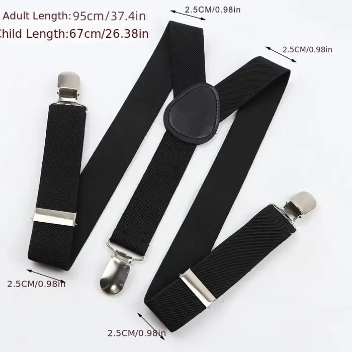 Nouveaux hommes bretelles haute élastique réglable 3 Clips solides bretelles robuste W pantalon bret