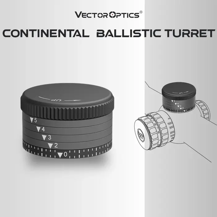Lunette de chasse Vector Optics Continental série X6 X8 tourelle balistique alliage aluminium montage
