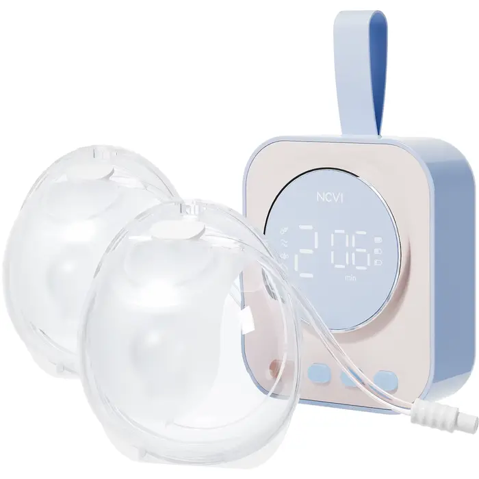 Tire-lait portable mains libres NCVI, combiné avec un moteur solide et des tasses portables, 4 modes