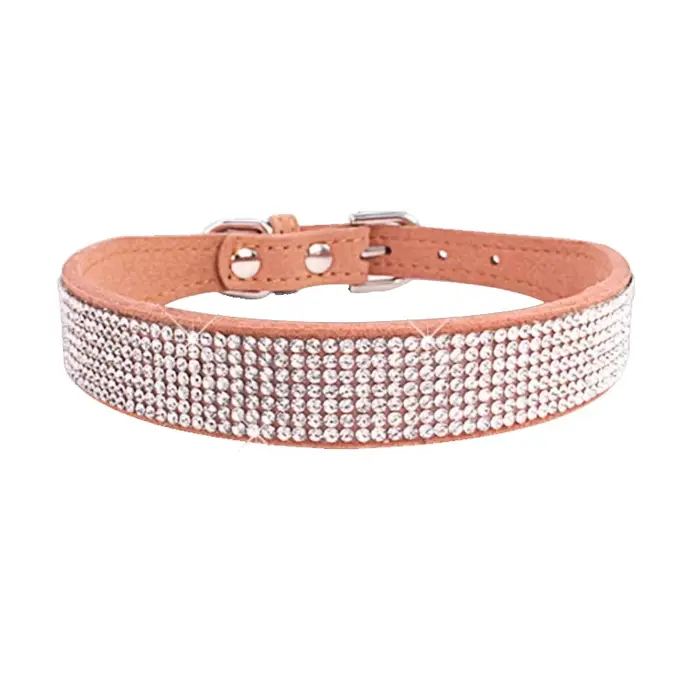 Collier pour chien cristal paillettes strass colliers pour animaux de compagnie en alliage de Zinc c