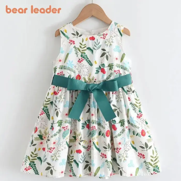 Bear Leader – robe à fleurs pour filles, tenue de princesse, vêtements décontractés, pour enfants de