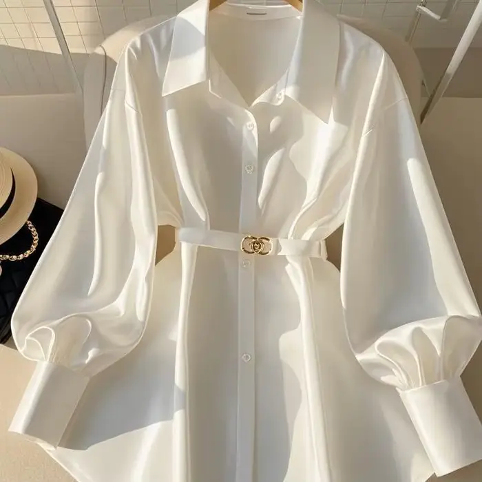 Vêtements pour femmes début automne Blouses blanches nouvelles chemises françaises haut de gamme Des