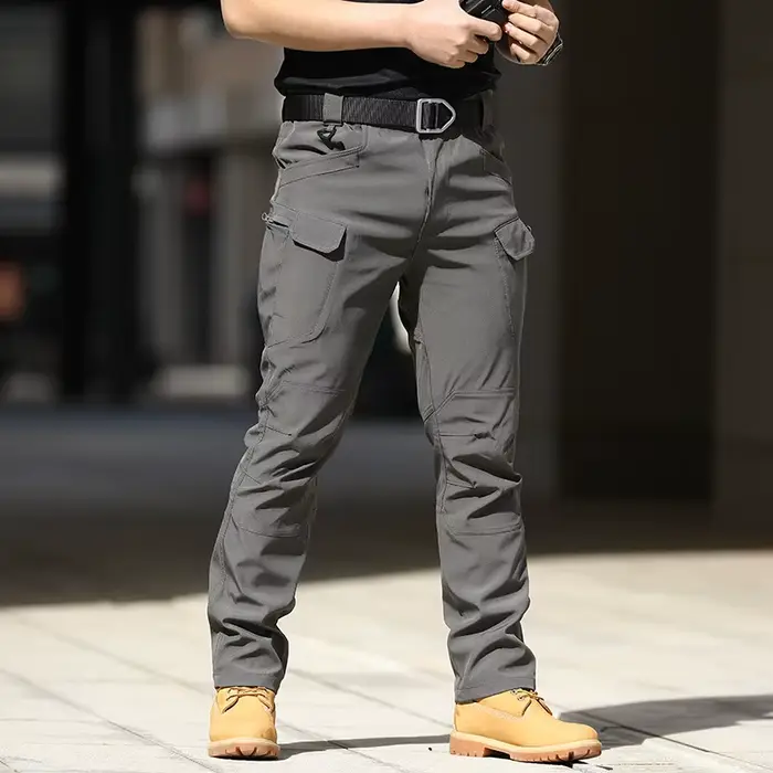 Pantalon cargo tactique été militaire pour homme - Séchage rapide multi-poches randonnée travail résistant
