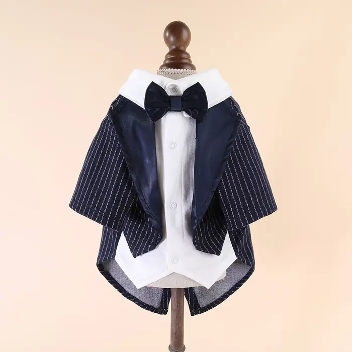 Chemise pour chien, vêtements de smoking pour animaux de compagnie pour garçons, tenue formelle pour