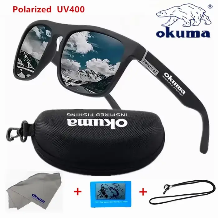 Lunettes de soleil polarisées Okuma UV400 pour chasse pêche conduite - Hommes et femmes