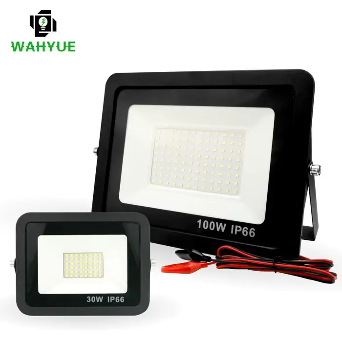 20W 30W 50W 100W DC12V Led projecteur extérieur projecteur IP66 étanche réflecteur de lumière Portab
