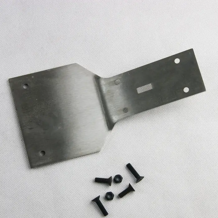 Pare-chocs de plaque de châssis de dérapage avant d'acier inoxydable pour camion Buggy Rovan HPI Rof