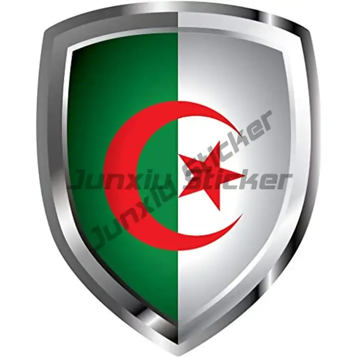 DZ Algérie Drapeau National Algérien Carte Badge National Autocollant De Voiture Voiture Moto Logo A