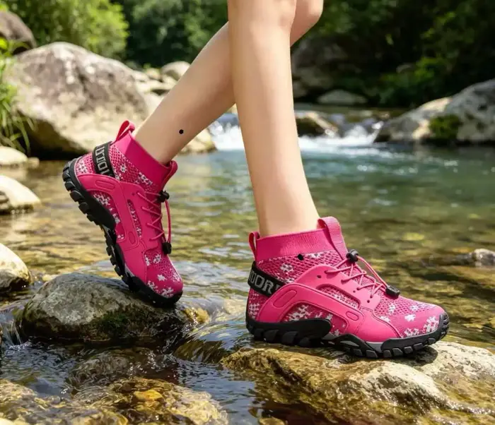 Chaussures de randonnée respirantes pour femmes, baskets de trekking résistantes à l'usure, chaussur