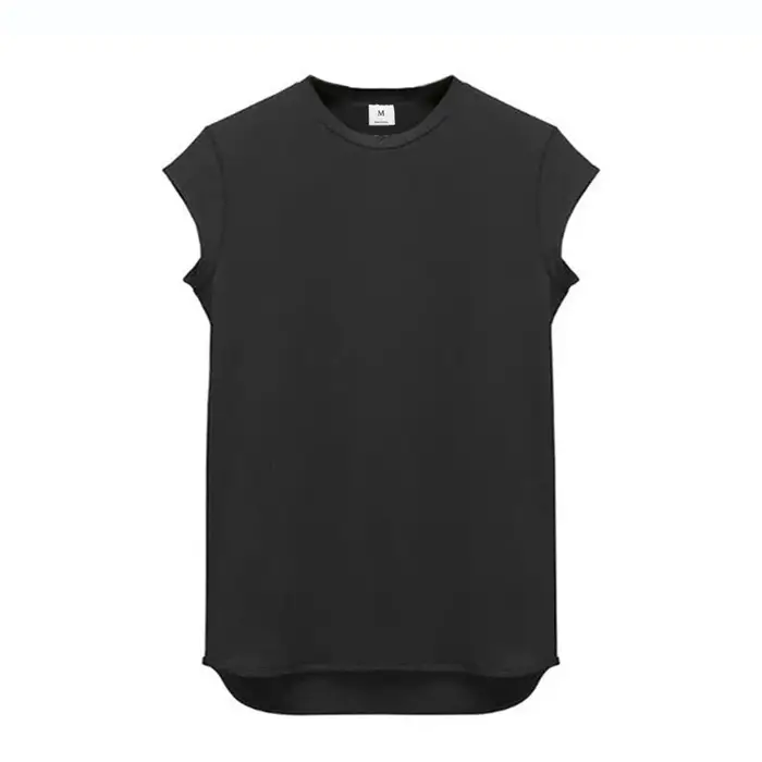 T-shirt de sport en coton à manches courtes pour hommes, vêtements d'entraînement, musculation, fitn
