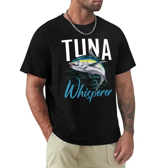 T-shirt de pêche en haute mer Tuna Whisperer, T-shirt respirant à manches courtes pour la gym