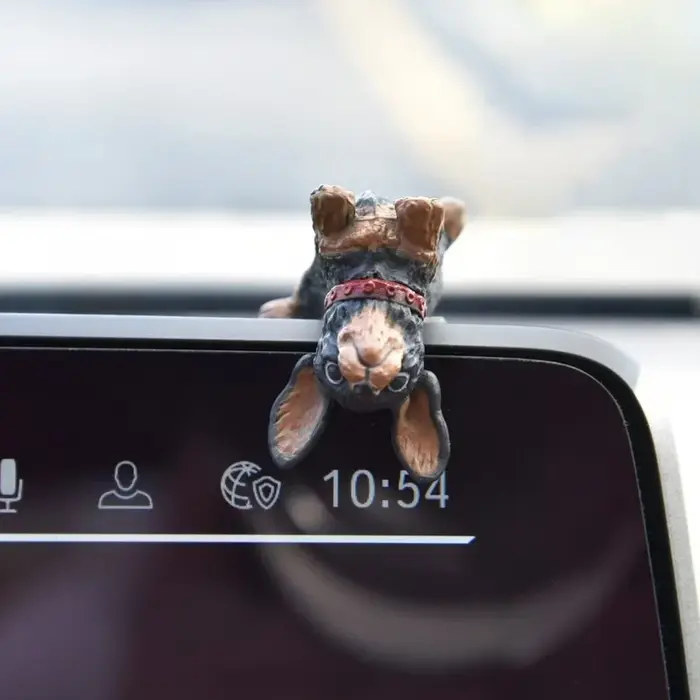 Figurines de chien amusantes et adorables, 5 pièces, ornement de tableau de bord de voiture, décorat